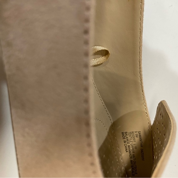 Jones New York Samantha Pointed Toe Blush Pink Flats Size 9.5 M - Picture 7 of 9